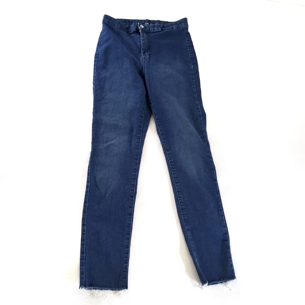H&M | High Waist Skinny Jeans Jeggings Raw Hem
